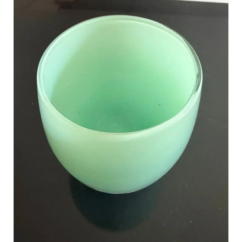 New no box Glassybaby Seafoam Glass Votive Candleholder